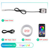 RGB Fiber-Optic Car Interior Ambient Lighting Kit – App & Sound-Sync Control