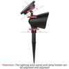 Solar LED outdoor spotlight: waterproof, garden decor