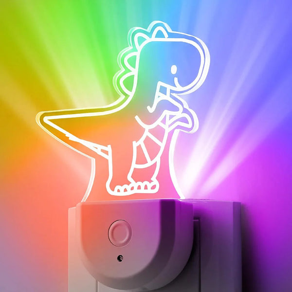 Kids LED night light, capteur crépuscule-aube, changement RGB 7 couleurs