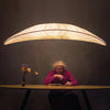 Sailboat pendant light: LED, marine fabric chandelier