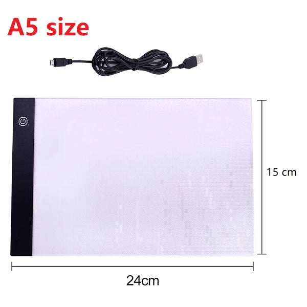 LED drawing tablet for kids - A5, 3 brightness levels