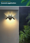Waterproof outdoor wall light for garden, IP66 LED sconce