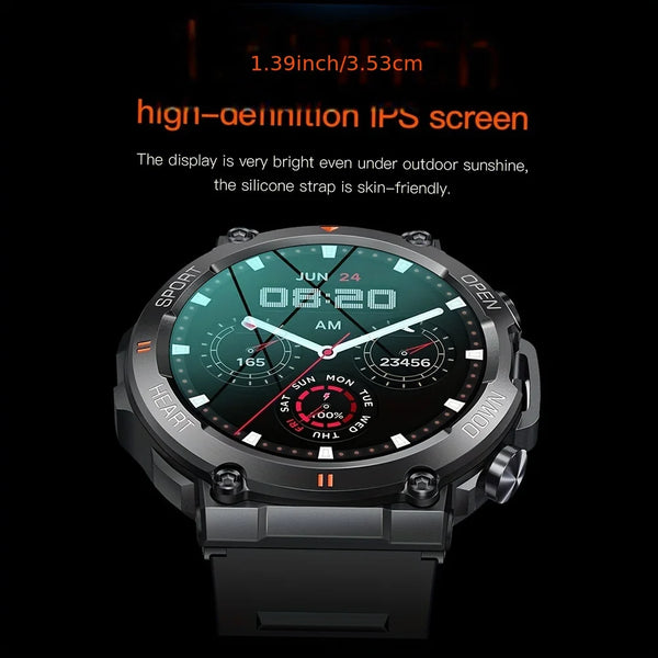Smartwatch K56Pro men's - heart rate, Bluetooth, long battery life