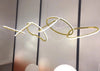 Gold pendant chandelier - modern dining room lighting