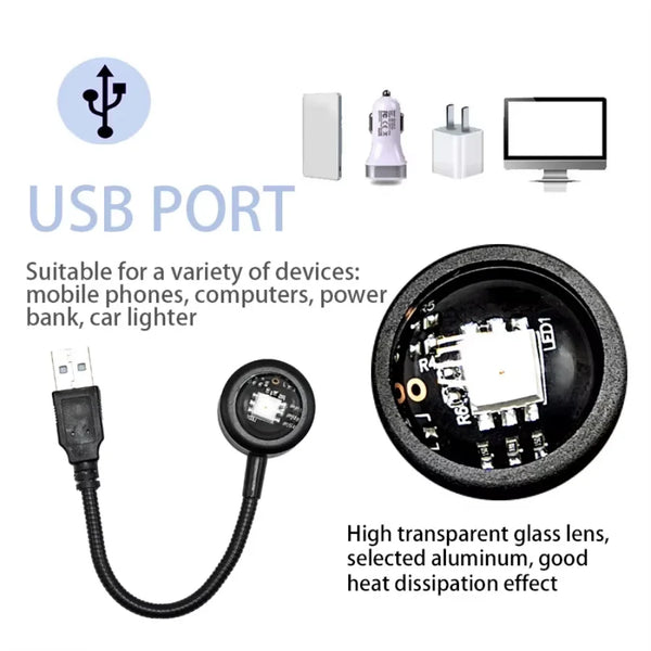 Sunset LED projector lamp - USB, bedroom/photography ambiance