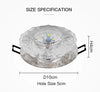 LED ceiling light - metal, modern for living room/corridor