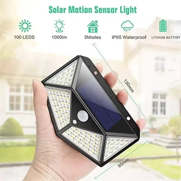 Solar LED garden light: étanche, capteur de mouvement