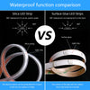 RGB solar LED strip lights - étanches, rechargeables