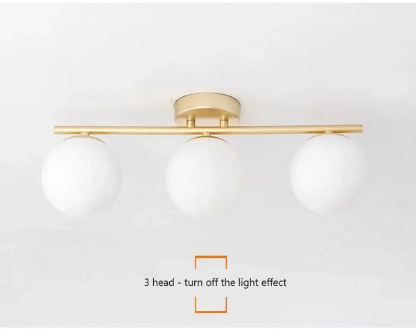 LED ceiling light: modern, glass finish