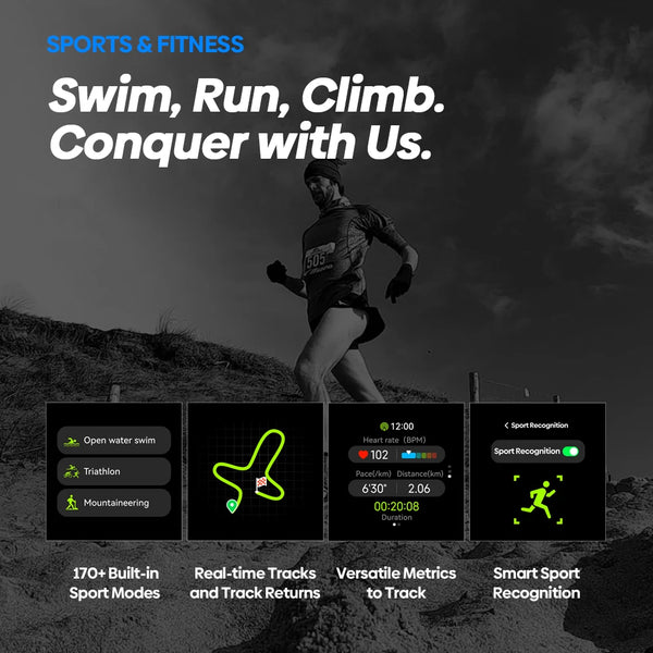 Zeblaze Stratos 2 GPS smartwatch with voice calling, 10 ATM