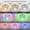 LED ceiling light - metal, modern for living room/corridor