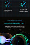 Gaming headphones wireless Bluetooth, RGB LED, noise-canceling mic