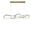 Gold pendant chandelier - modern dining room lighting