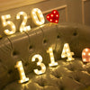 Alphabet LED light - battery-operated, versatile decor lamp