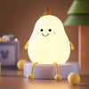 LED pear night light - multicolor, rechargeable for kids