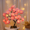 Rose tree LED night light - USB powered, perfect for decor