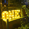 Alphabet LED light - battery-operated, versatile decor lamp
