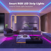 Smart LED strip lights - 50/100ft, contrôlées par application, synchronisation musicale