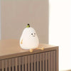 LED pear night light - multicolor, rechargeable for kids