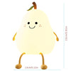 LED pear night light - multicolor, rechargeable for kids