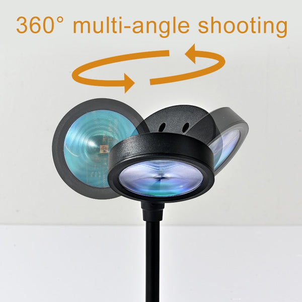 LED lampe projecteur de coucher de soleil - ambiance arc-en-ciel