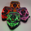 Halloween LED mask - neon glow, party-ready cosplay