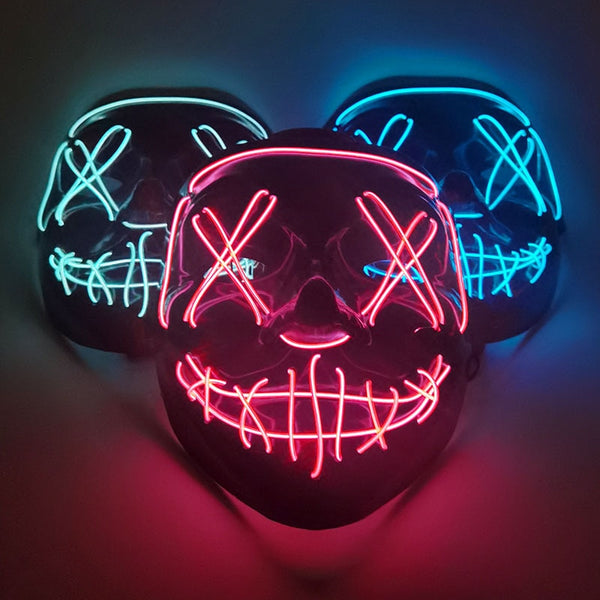 Halloween LED neon mask - Cosmask dropship M