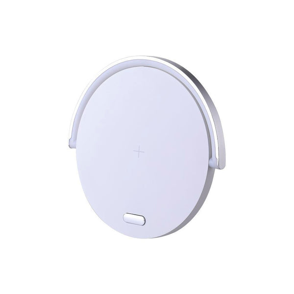 Wireless Qi charger LED lamp with USB and phone holder