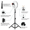 LED selfie ring light with 26cm tripod stand