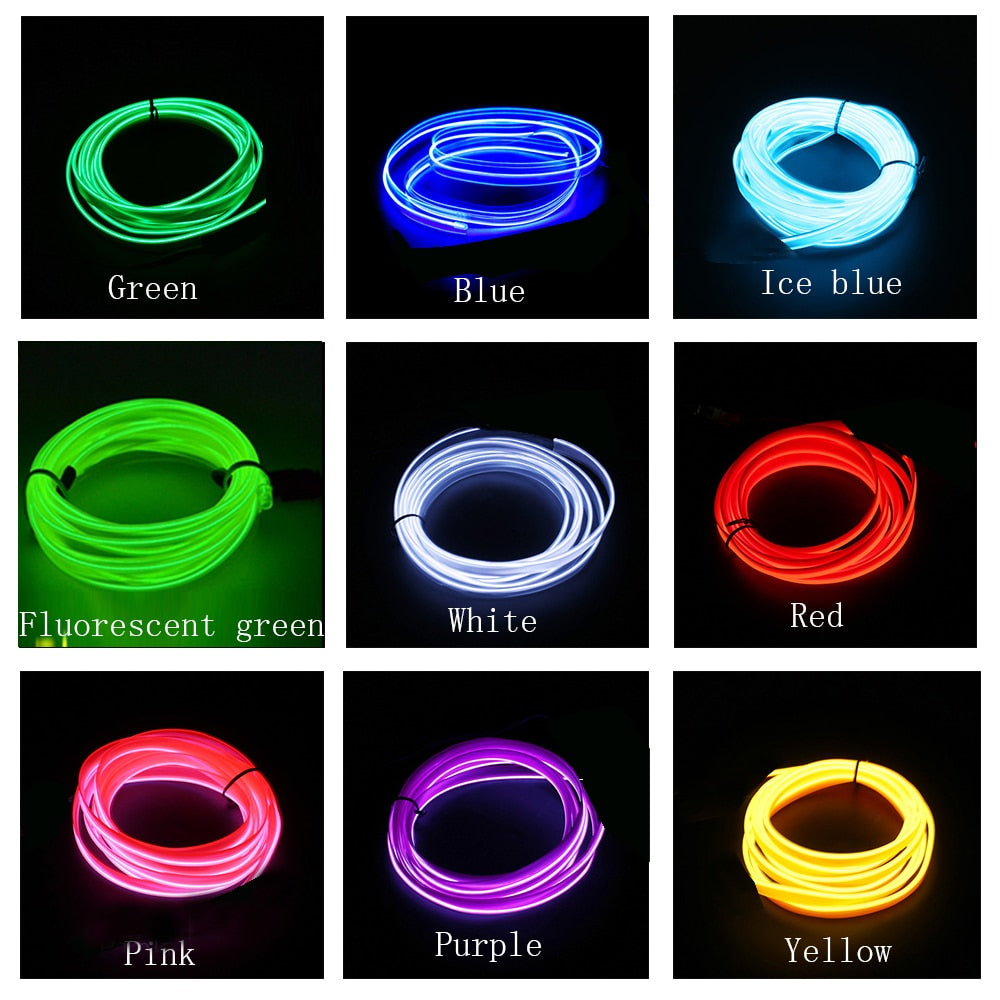 Neon LED Car Interior Lighting Strips