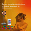 LED lampe projecteur de coucher de soleil - ambiance arc-en-ciel