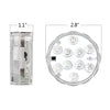 Waterproof IP68 submersible LED lights, multi-color