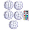 Waterproof IP68 submersible LED lights, multi-color