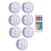 Waterproof IP68 submersible LED lights, multi-color