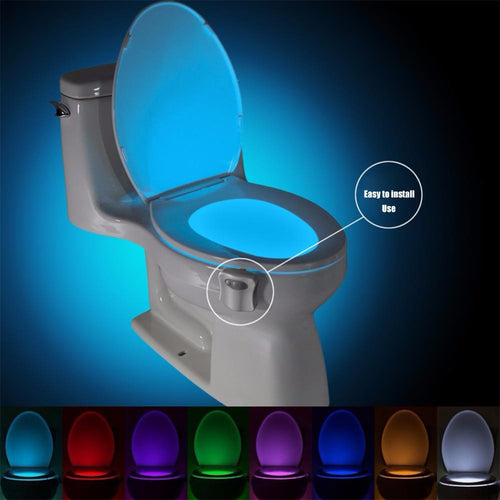 Smart PIR Motion Sensor Toilet Seat Night Light