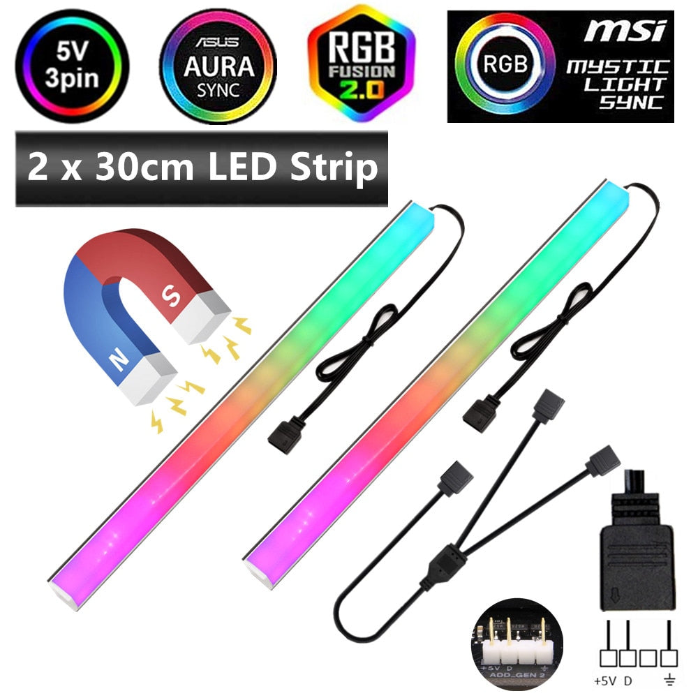 Bande de LEDs RVB WS2812b (5V 3 Pin adressable LED headers)