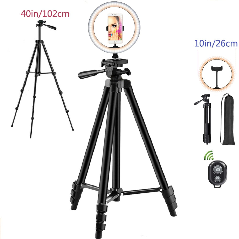 26cm LED Selfie Ring Light Stand Tripod