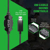 RGB gaming headphones - USB wired, noise cancelling