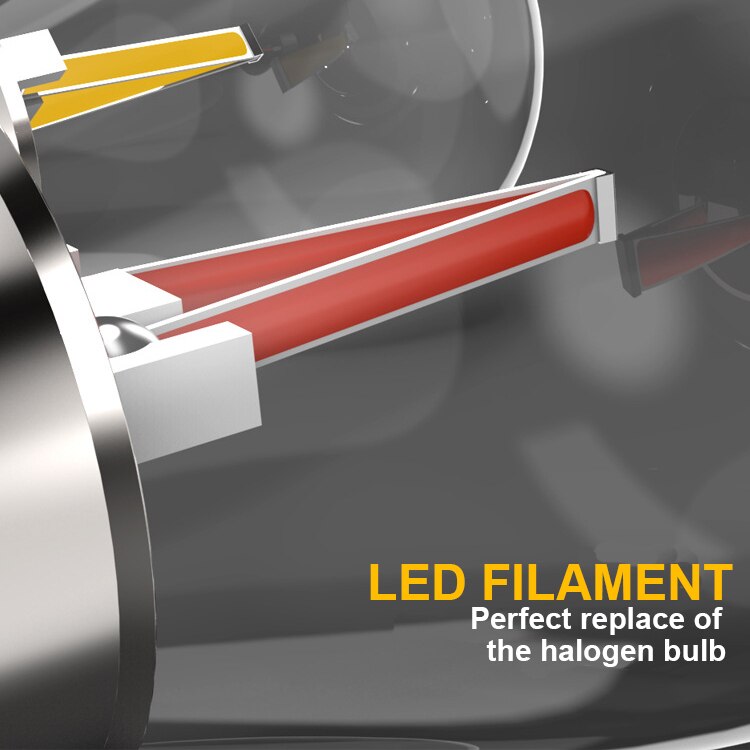 Filaments Led Light DRL Yellow Red White 12v