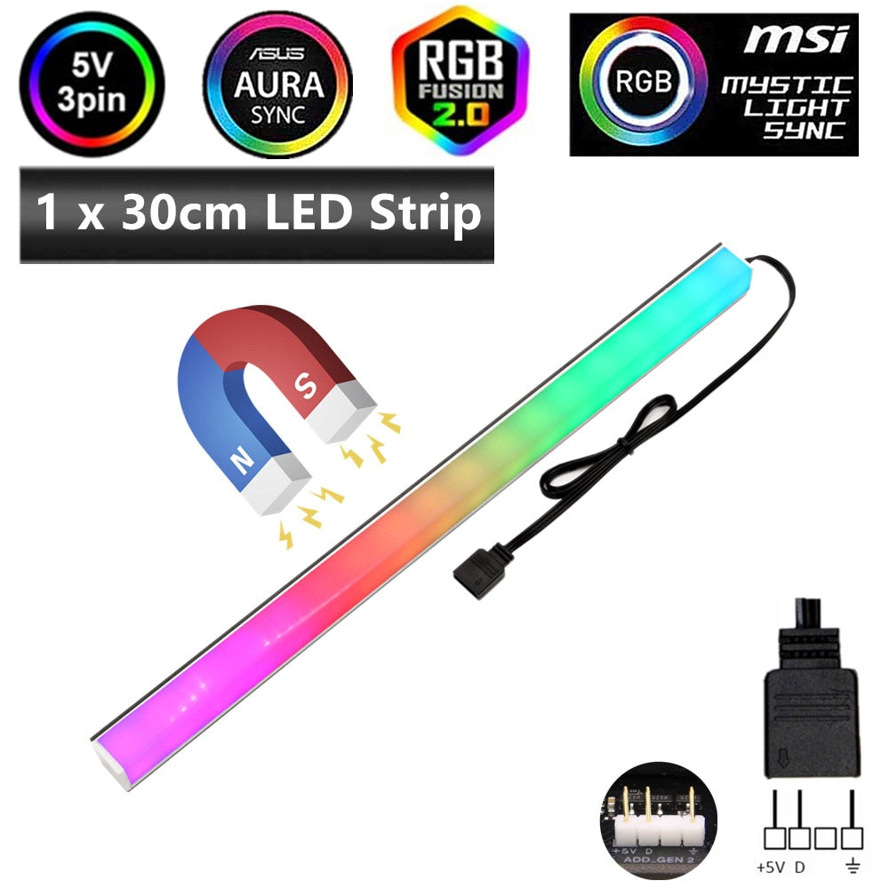 Bande de LEDs RVB WS2812b (5V 3 Pin adressable LED headers)