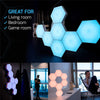 RGB LED hexagon light - capteur tactile, modulaire coloré