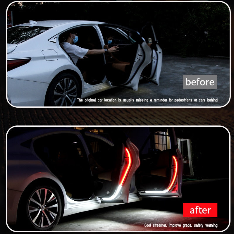 Car Door Decoration Light Strips Strobe Flashing Lights