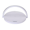 Lampe LED avec chargeur Qi sans fil, USB et support pour téléphone