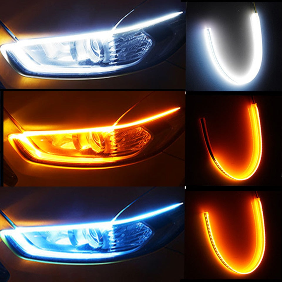 Led DRL Car Flexible Waterproof Auto Turn Signal