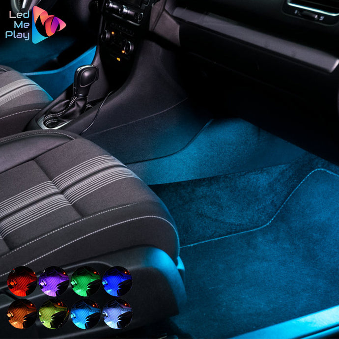 LED RGB CAR AMBIENT LIGHT WITH USB CIGARETTE