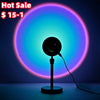 LED lampe projecteur de coucher de soleil - ambiance arc-en-ciel