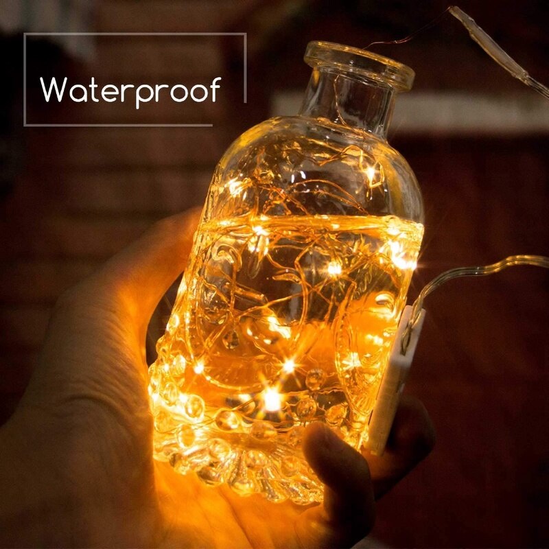 Waterproof USB/Battery LED String Light 5M 10M