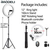 LED selfie ring light with 26cm tripod stand