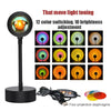 LED lampe projecteur de coucher de soleil - ambiance arc-en-ciel