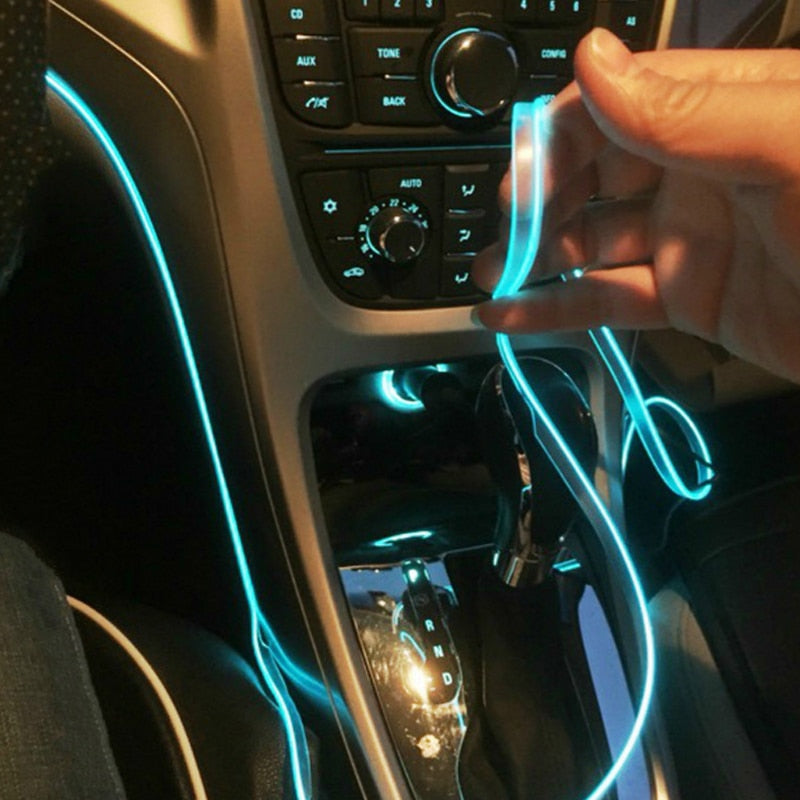 Lampe d'ambiance d'intérieur de voiture 5m avec USB